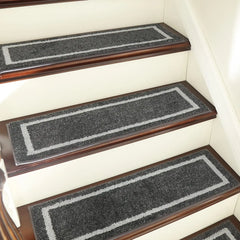 Soft Stair Treads Non-Slip Carpet Mat 28inX9in Indoor Stair Runners for Wooden Steps,Stair Rugs for Kids and Dogs,