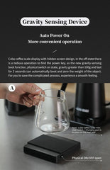 MHW-3BOMBER Digital Kitchen Coffee Scale 2000g/0.1g High Precision Cyclic Rechargeable Electronic Scale Home Barista Accessories