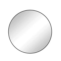 Wall Mirror 42 Inch Black Circular Mirror Metal Framed Mirror Round Vanity Mirror Dressing Mirror, for Bathroom, Living Room, Be