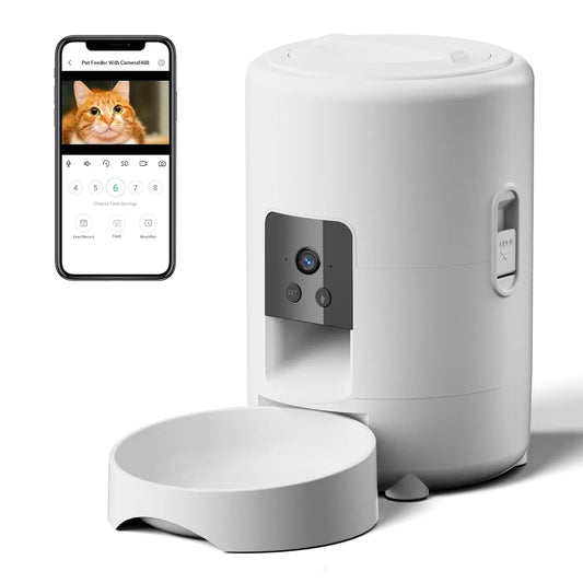 2L Camera Pet Feeder Timing 5V USB Smart Automatic Feeder For Cat WIFI APP Video Intelligent Dry Food Dispenser Dog Feeding Bowl