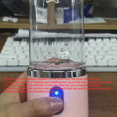 Portable Juicer Blender 400ml Electric Fruit Juicer USB Charging Lemon Orange Fruit Juicing Cup Smoothie Blender Machine 2cups