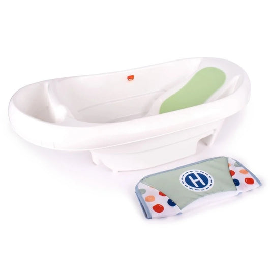 Ages 0+ Months, Unisex  Newborn to Toddler White 3-in-1 Rigid Baby Bathtub with Sling,new