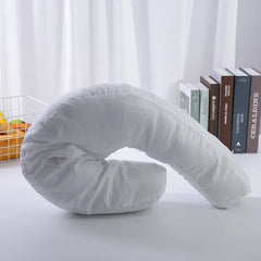 U-shaped Pillow Swan Pillow Side Sleeping Protection Spine Breathable U Shaped Pillow Airplane Travel Pillow Car Throw Pillow