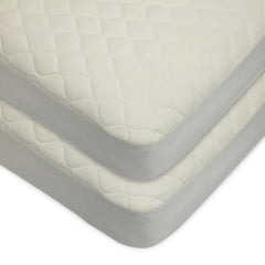 American Baby Company 2 Pack Waterproof Crib And Toddler Mattress Protector, Quilted Fitted Protector Pad Cover Made With