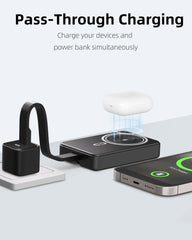 ROMOSS Magnetic Power Bank 10000mAh 30W PD Fast Charging 3-in-1 Wireless Powerbank with Apple Watch Charger for Magsafe iPhone