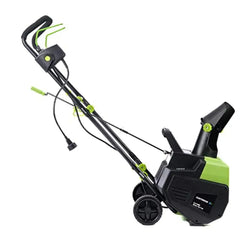 18-Inch 13.5-Amp Corded Electric Snow Blower Efficient Snow Removal Machine 700 lbs/min Comparable to Gas-Powered Thrower 30'