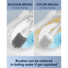 Electric Toilet Brush and Holder Set, 10 in 1 Electric Toilet Bowl Cleaning Kit with Replaceable Brushes