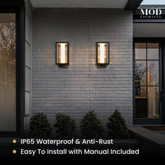 Modern Outdoor Wall Lights LED, Exterior Wall Sconce Lights, Stainless Steel Outdoor Light Fixture, Waterproof Lights,