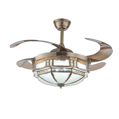 42"  Ceiling Fan with Light w/Remote Control 3 Gear Wind Flush Mount Ceiling Fan