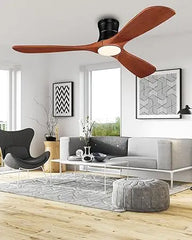 52 "Smart Low Profile ceiling Fans with Lights Remote,Quiet DC Motor,Outdoor Indoor Flush Mount Fan,Control WIFIAle