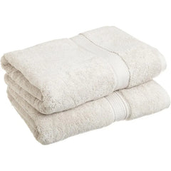 Egyptian Cotton Pile Bath Towel Set of 2, Ultra Soft Luxury Towels, Thick Plush Essentials, Absorbent Heavyweight, Guest Bath