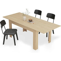 Modern Extendable Wooden Dining Table – Space-Saving Design for Gatherings & Small Kitchens