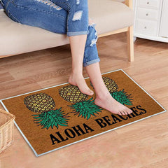 Cartoon Pineapple Pattern Entrance Doormat Comfortable Non-slip Bathroom Floor Mats Home Decor Kitchen Rugs Welcome Door Mat