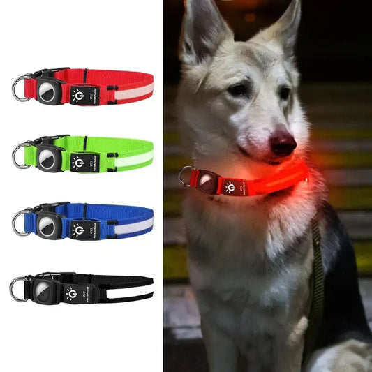 Luminous Cat Necklace Glowing Dog Cat Collar Anti-Loss Fluorescent Cat Collar Neck Pet Accessories Walking Night Safety Supplies
