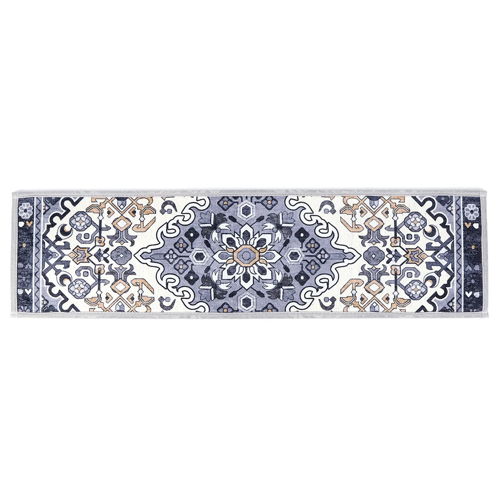 15PCS Rug Tread Bohemian Non Slip Indoor Stair Rugs Stairway Carpet Rugs Indoor Skid Resistant Stair Tread for Dogs Kids & Elder