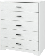 Dresser for Bedroom with 5/6 Drawers, Wooden Chest of Drawers, Storage Organizer Unit Dressers for Bedroom, Living Room,Hallway