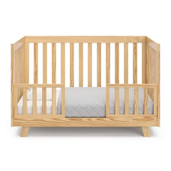 3-in-1 Convertible Crib (Natural) – Converts from Baby Crib to Toddler Bed and Daybed, Fits Standard Full
