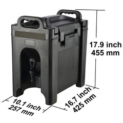 SucceBuy 2.5 5 10 Gallon Insulated Beverage Dispenser Food-grade Hot and Cold Beverage Server Thermal Drink Dispenser Cooler