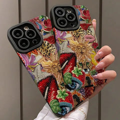 Fashion Lid Pattern Phone Case, Shockproof Phone Protective Cover Compatible with IPhone 16 Pro Max 15 Pro 14Plus 13 12 11 X/XS