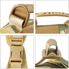 Tactical Cat Harness Leash Adjustable Puppy Vest For Military Small Dogs Harnesses 9Pcs Patches Walking Training Cat Accessories