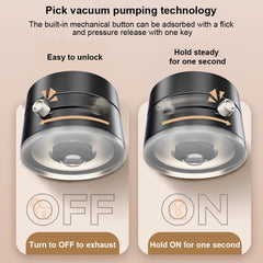 Foldable Magnetic Vacuum Car Phone Holder Foldable Suction Cup with Suction Cup Hands-Free Navigation for iPhone 16 15 Samsung