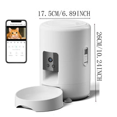 2L Camera Pet Feeder Timing 5V USB Smart Automatic Feeder For Cat WIFI APP Video Intelligent Dry Food Dispenser Dog Feeding Bowl