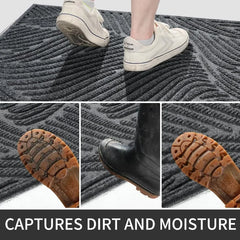 Front Door Mat Outdoor Entrance, Large Heavy Duty 47 X 32 Inch Waterproof Patio Guard Doormat, Non-Slip Stain and Fade