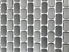 28.34" x 15.35 ", PP+TPE, Non-Slip Tile Bath Mat for Shower with Strong Suction Cups, Grey