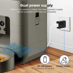2L Camera Pet Feeder Timing 5V USB Smart Automatic Feeder For Cat WIFI APP Video Intelligent Dry Food Dispenser Dog Feeding Bowl