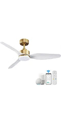 52 "Smart Low Profile ceiling Fans with Lights Remote,Quiet DC Motor,Outdoor Indoor Flush Mount Fan,Control WIFIAle