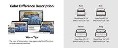 JELLYMONI 100% Washed Cotton 3 Pieces  Duvet Cover - Linen Like Textured Breathable Comforter Cover with Pillow Shams