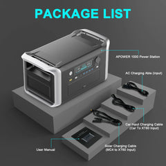 1024Wh 1600W Portable Power Station Camping LiFePo4 Battery 120V Solar Generator Storage Energy Backup PowerBank Camping Fish