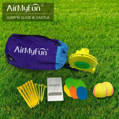 Inflatable Bounce House Bouncer & Slide with Air Blower Play House with Ball Pool lnflatable Kids Slide Jumping Castle with
