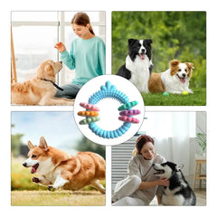 Chew Rings For Dogs Heavy Duty Strong Tough Chew Toy Rubber Puppy Teething Ring For Medium & Large Breed Aggressive Chewers