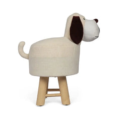 Velvet Cow-Shaped Ottoman – Cute Footstool with Cushioned Seat for Playroom & Porch