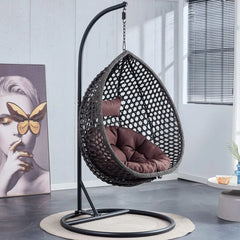 Hanging Egg Chair Hammock Indoor with Cushions, Swinging Chair for Bedroom Outdoor Patio Balcony Backyard, Hammocks