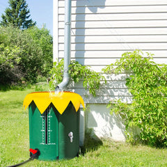52 Gallon Rain Barrel Collapsible PVC Rain Collection System with Three Spigots Water Storage Tank Water Barrel Collector