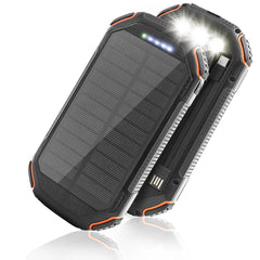 36000mAh Solar Power Bank with Wireless Charging 4 Wires PD18W For Outdoor Adventure daily trip