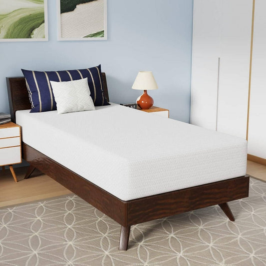Twin size 10-inch Charcoal Infused Memory Foam Mattress with Removable