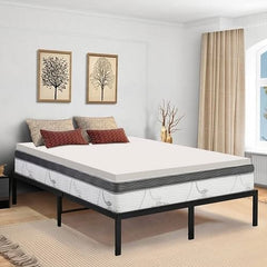 Twin Size 2 Inch Thick Plush High Density Foam Mattress Topper -