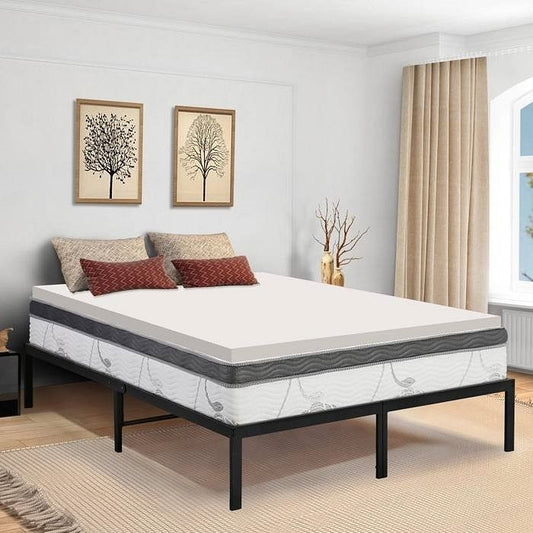 Twin Size 2 Inch Thick Plush High Density Foam Mattress Topper -