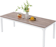 Dining Table for 6-8 People, 78-Inch Large Narrow Long Rectangular
