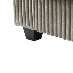 Modern 4-Seater Corduroy Sofa Couch with USB Ports, Hidden Storage