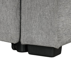 Multi-functional U-shaped Sectional Sofa Convertible Pull-out Bed Gray