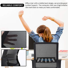 Home Office Chair Ergonomic Desk Chair Swivel Rolling Computer Chair