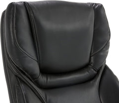 Big and Tall Executive Office Chair with Wood Accents, Adjustable High