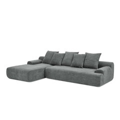 110.25x67'' Modern Upholstered L-Shape Sectional Sofa Couch, Modular