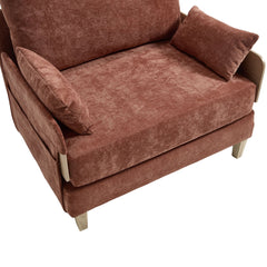 Mid-Century Modern Foldable Sofa Bed Recliner, 3-in-1 Convertible