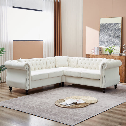 83.5-Inch Oversized Corner Sofa Covers, L-Shaped Sectional Couch,