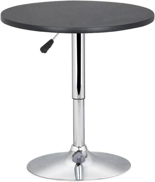 Black Adjustable MDF Top Bar Table